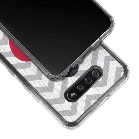 Chevron Heart LG K51/Q51 Clear Case