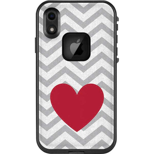 Chevron Heart LifeProof Fre iPhone Skin