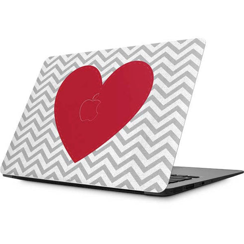 Chevron Heart Apple MacBook Skin