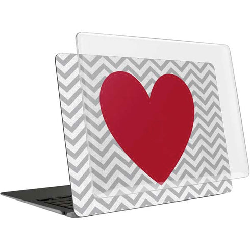 Chevron Heart MacBook Air 13in M1 (2021) Case plus Skin