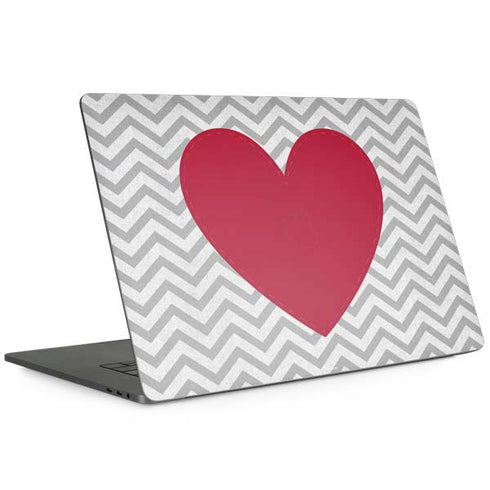 Chevron Heart Apple MacBook Pro 15-inch Skin