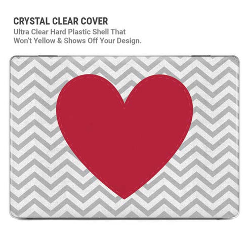 Chevron Heart MacBook Pro 16in (2019-20) Case plus Skin