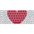 Chevron Heart Magic Keyboard Skin