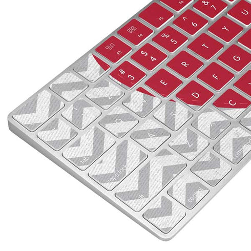 Chevron Heart Magic Keyboard Skin