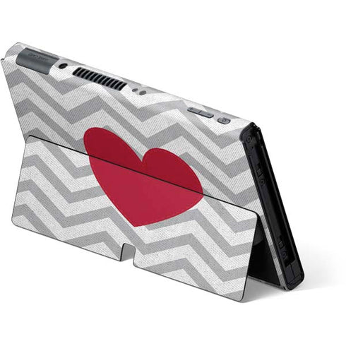 Chevron Heart Nintendo Switch OLED (2021) Skin