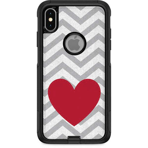 Chevron Heart Otterbox Commuter iPhone Skin