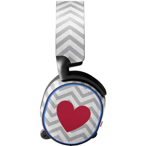 Chevron Heart SteelSeries Arctis 3 Skin