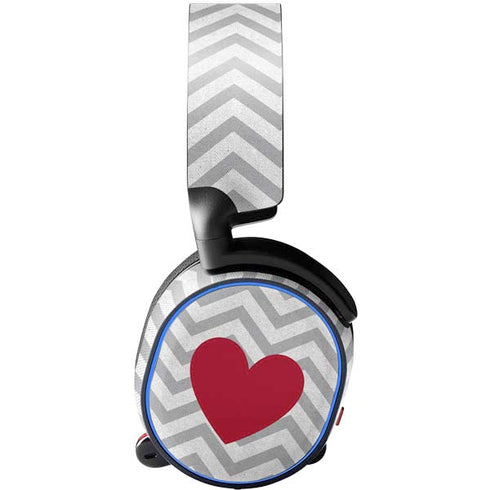 Chevron Heart SteelSeries Arctis 5 Skin