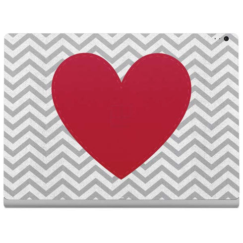 Chevron Heart Surface Book 2 13.5in Skin