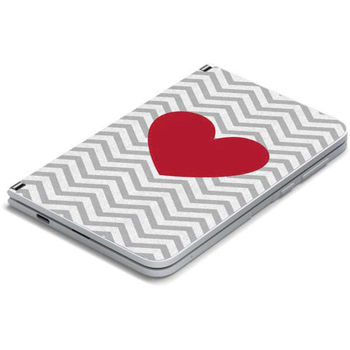 Chevron Heart Surface Duo Skin
