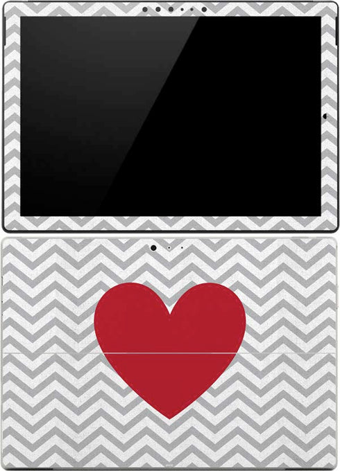 Chevron Heart Surface Pro 4 Skin
