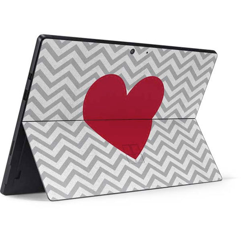 Chevron Heart Surface Pro 7 Skin