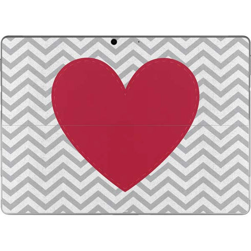 Chevron Heart Surface Pro 8 Skin
