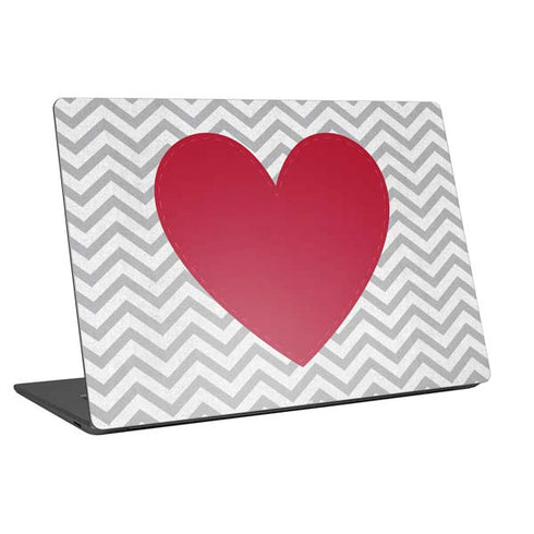 Chevron Heart Universal Laptop 12in (9.8 x 6.8in) Skin