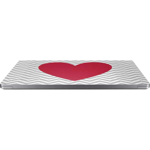 Chevron Heart Universal Laptop 12in (9.8 x 6.8in) Skin