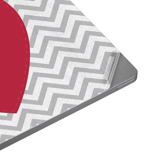 Chevron Heart Universal Laptop 12in (9.8 x 6.8in) Skin
