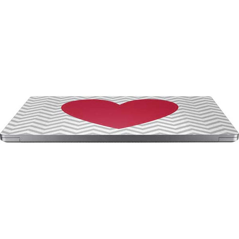 Chevron Heart Universal Laptop 17in (13.8 x 10in) Skin