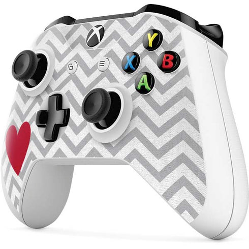 Chevron Heart Xbox One S All-Digital Edition Bundle Skin