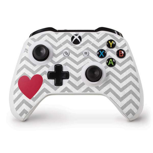 Chevron Heart Xbox One S Controller Skin