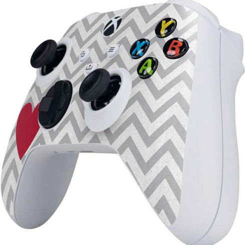 Chevron Heart Xbox Series S Controller Skin
