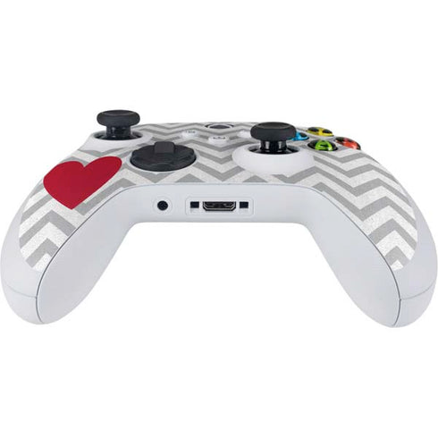 Chevron Heart Xbox Series S Controller Skin