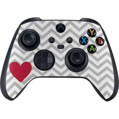 Chevron Heart Xbox Series X Controller Skin