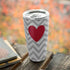 Chevron Heart Yeti 20oz Tumbler Skin