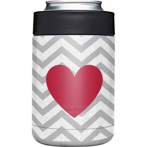 Chevron Heart Yeti Colster Can Insulator Skin