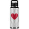 Chevron Heart YETI Rambler 36oz Bottle Skin