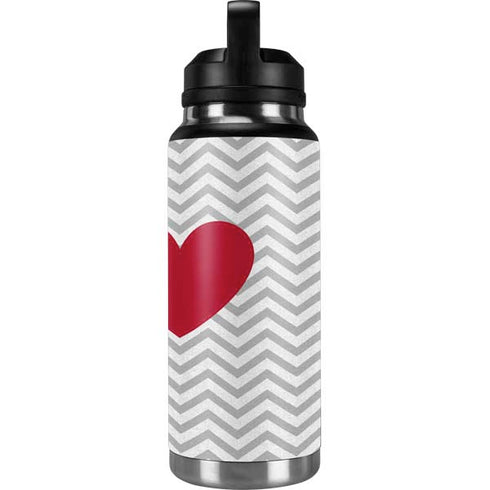 Chevron Heart YETI Rambler 36oz Bottle Skin
