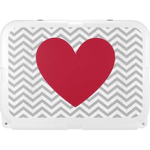Chevron Heart YETI Tundra 35 Hard Cooler Skin