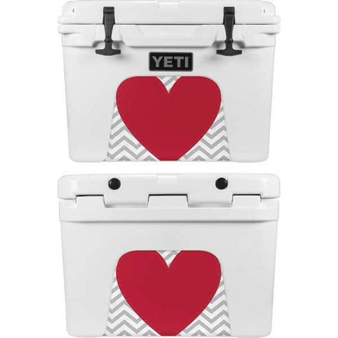 Chevron Heart YETI Tundra 35 Hard Cooler Skin
