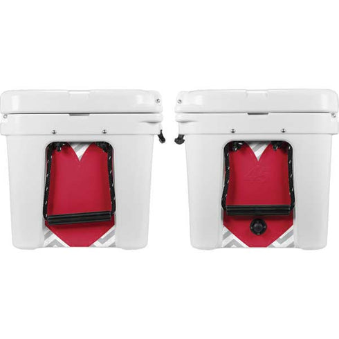 Chevron Heart YETI Tundra 45 Hard Cooler Skin