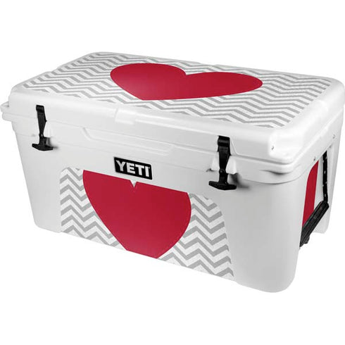 Chevron Heart YETI Tundra 65 Hard Cooler Skin