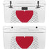 Chevron Heart YETI Tundra 65 Hard Cooler Skin