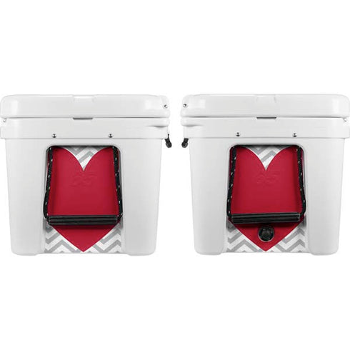 Chevron Heart YETI Tundra 65 Hard Cooler Skin