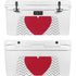 Chevron Heart YETI Tundra 75 Hard Cooler Skin