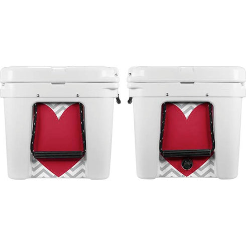 Chevron Heart YETI Tundra 75 Hard Cooler Skin