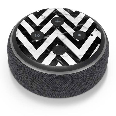 Chevron Marble Amazon Echo Dot Skin