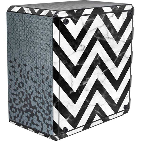 Chevron Marble Cooler Master MasterBox Q300L Mini Tower Skin