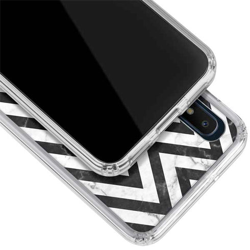 Chevron Marble Galaxy A10e Clear Case