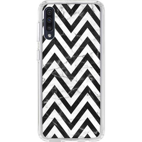 Chevron Marble Galaxy A50 Clear Case