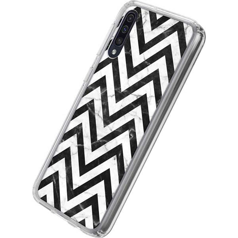 Chevron Marble Galaxy A50 Clear Case