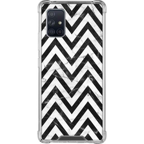 Chevron Marble Galaxy A71 5G Clear Case