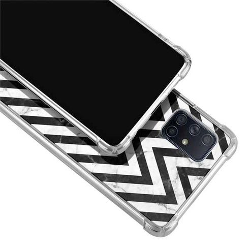 Chevron Marble Galaxy A71 5G Clear Case