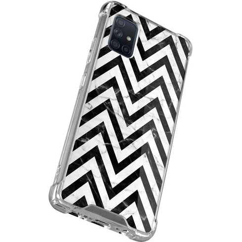Chevron Marble Galaxy A71 5G Clear Case