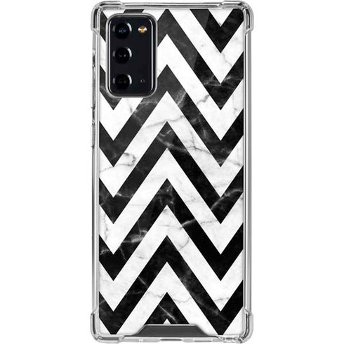 Chevron Marble Galaxy Note20 5G Clear Case