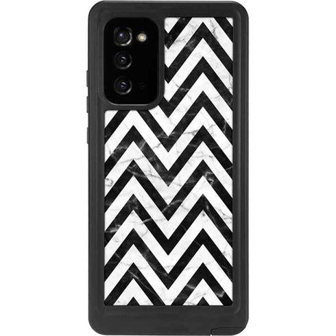 Chevron Marble Galaxy Note20 5G Waterproof Case