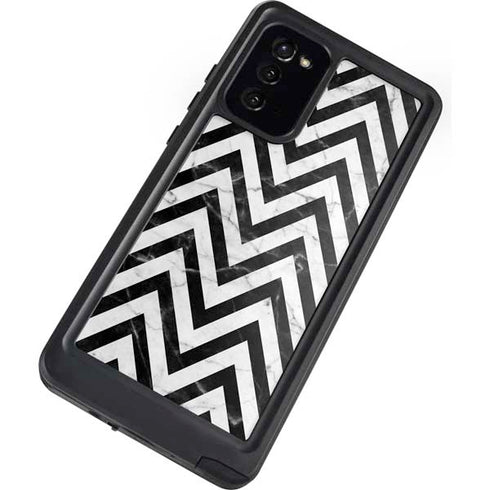 Chevron Marble Galaxy Note20 5G Waterproof Case
