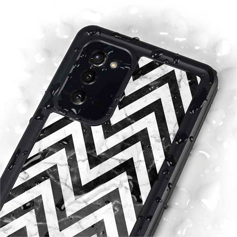Chevron Marble Galaxy Note20 5G Waterproof Case